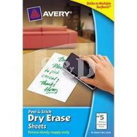 Avery 24329 Peel&Stick Dry Erase Sheets