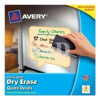 Avery Peel&Stick Dry Erase Quote Decals 10"x10"