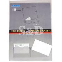 Clear Folder with Name Card Holder 透明膠快勞連名片套