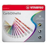 CarbOthello 24色鐵盒裝專家級水性色鉛筆